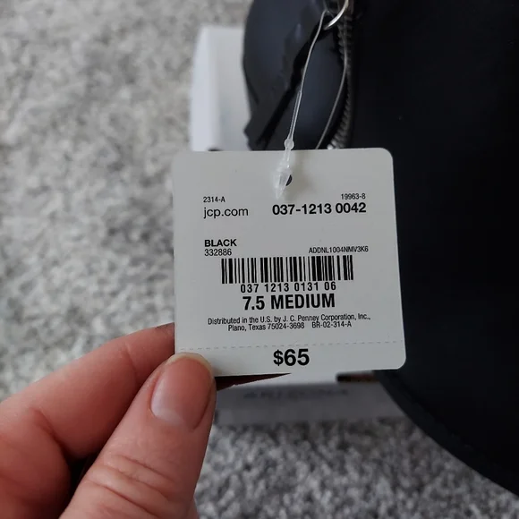 NWT Black Heeled Booties with Zipper - Picture 5 of 5